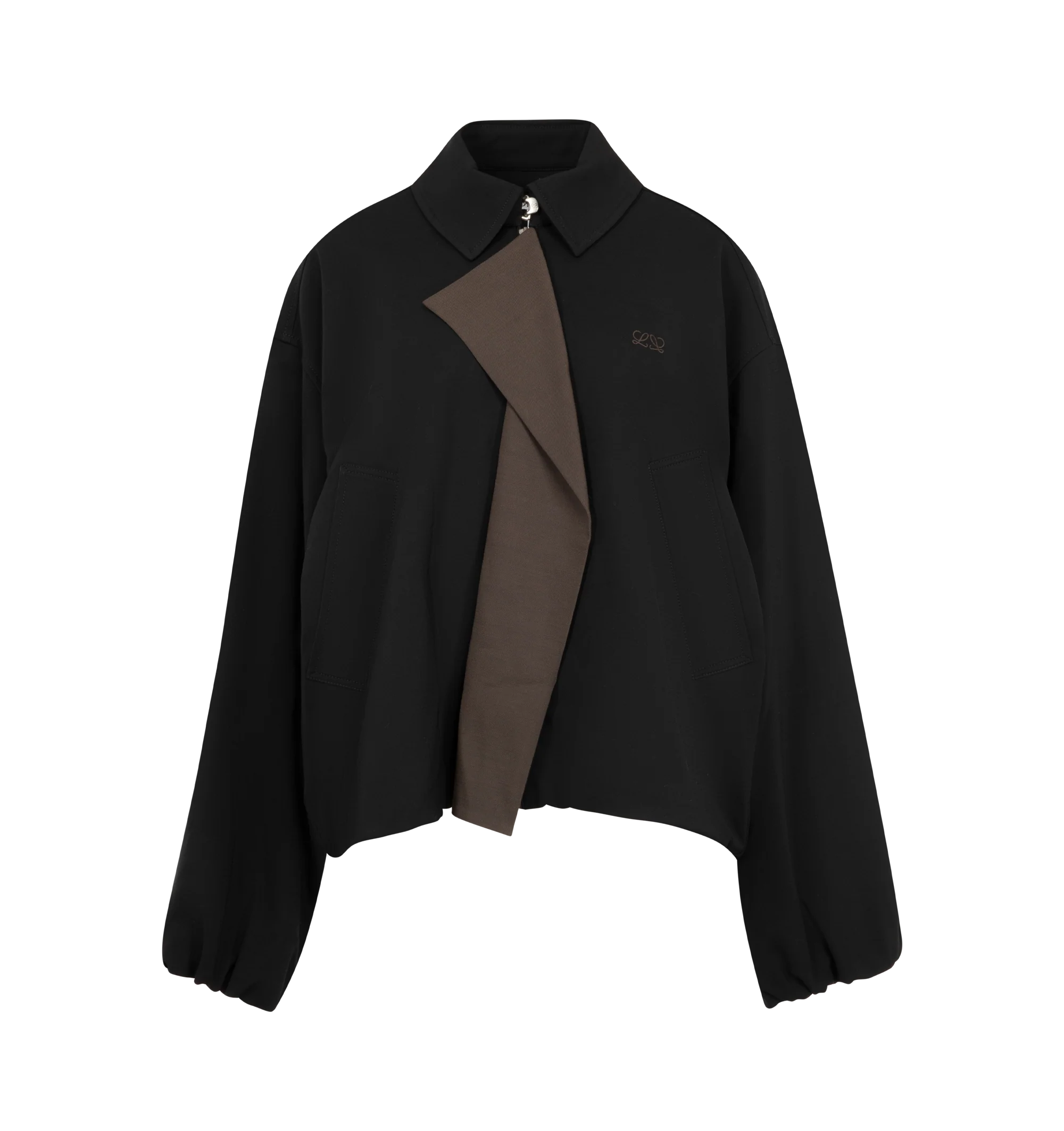 BALLOON CONTRAST PANEL JACKET (WOMENS)