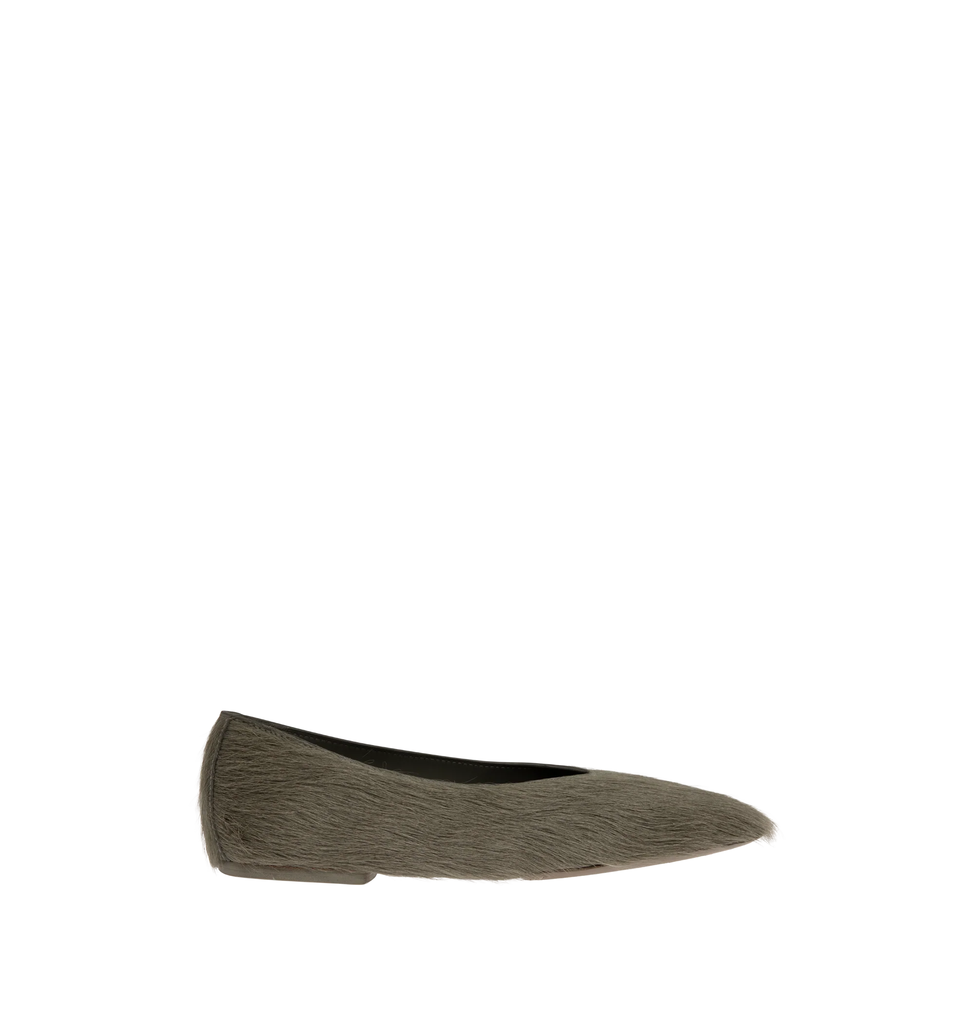COW HAIR BALLERINA FLATS (WOMENS)
