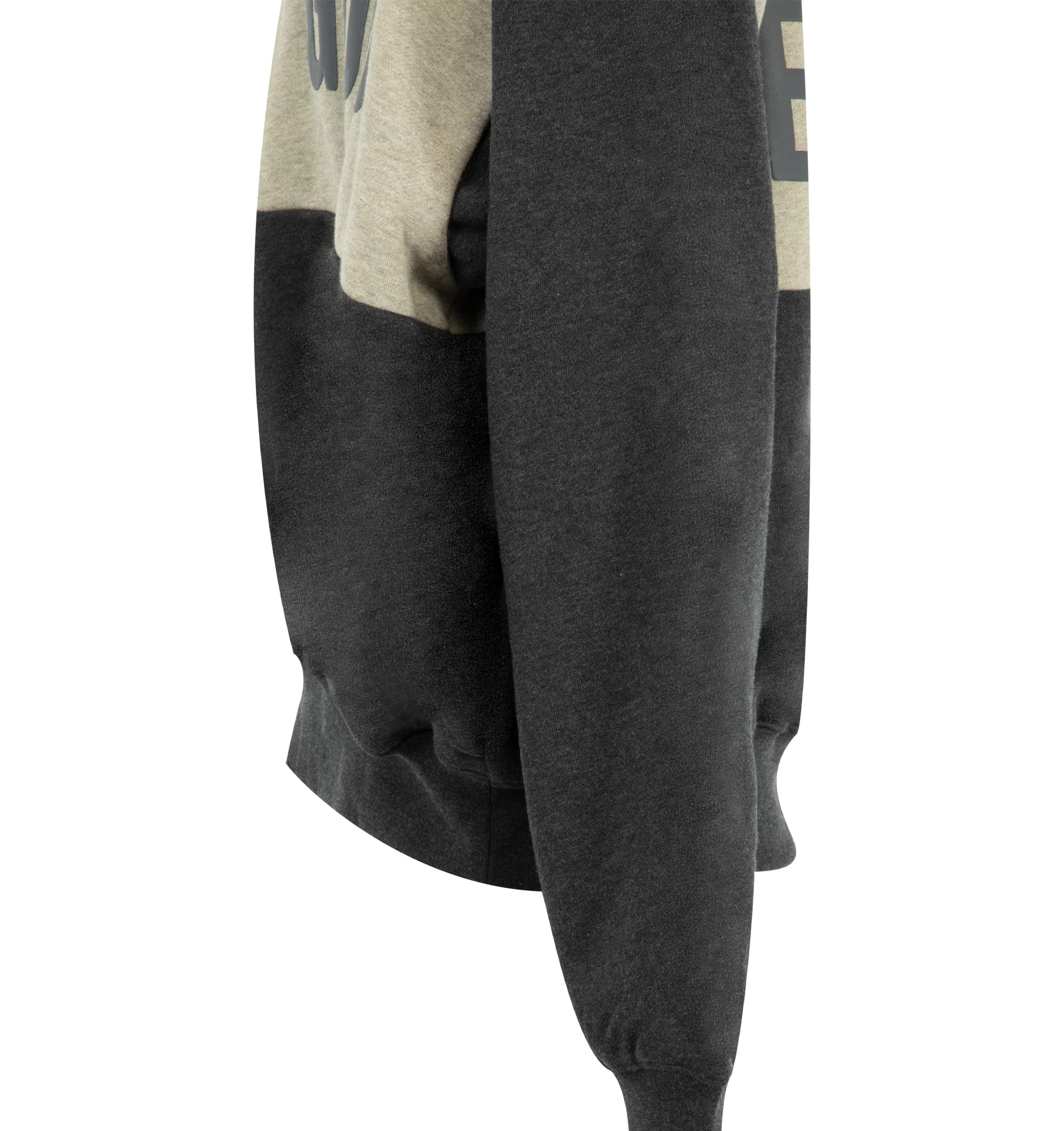 CROPPED RELAXED PANELLED HOODIE (MENS) - Image 3