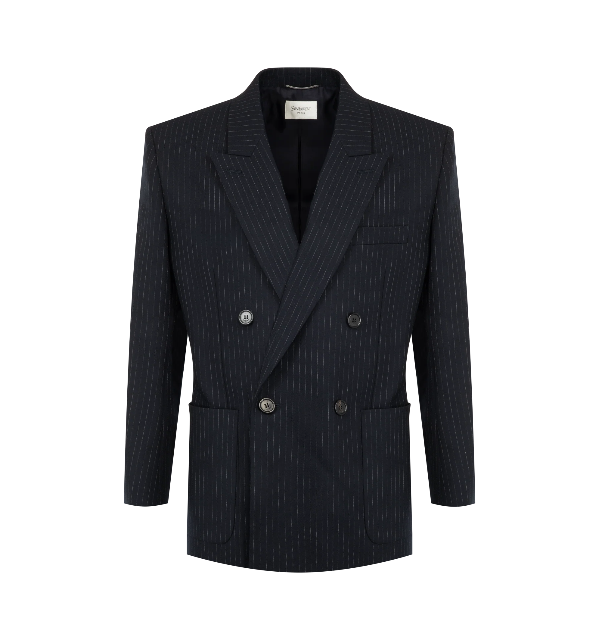 DOUBLE-BREASTED STRIPED JACKET (MENS)