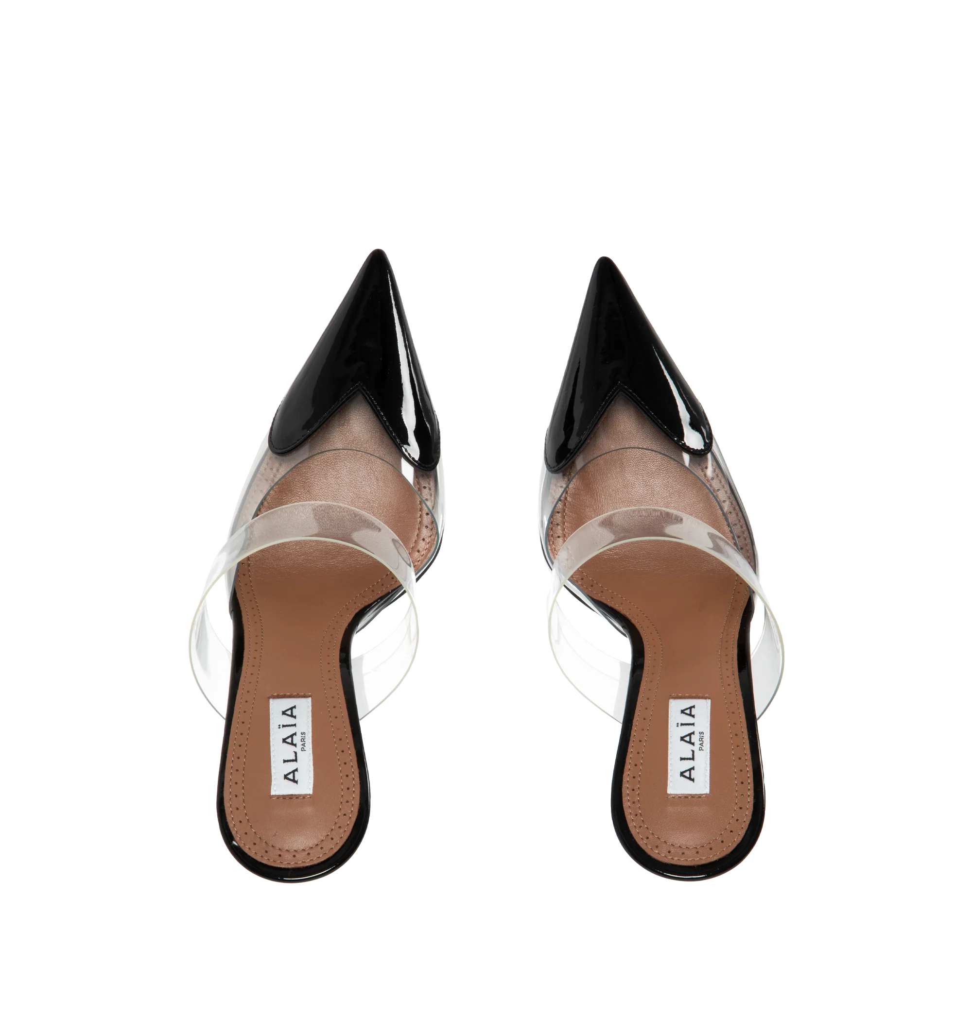 HEART MULES IN PATENT CALFSKIN (WOMENS) - Image 3