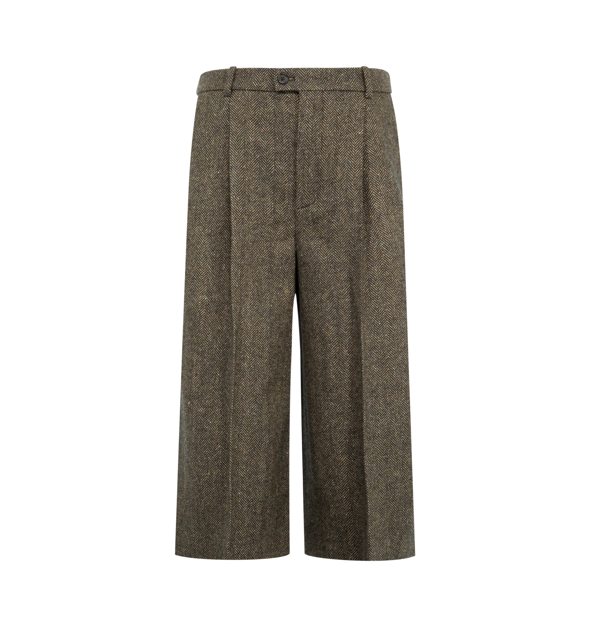 HERRINGBONE WOOL CULOTTES (WOMENS)