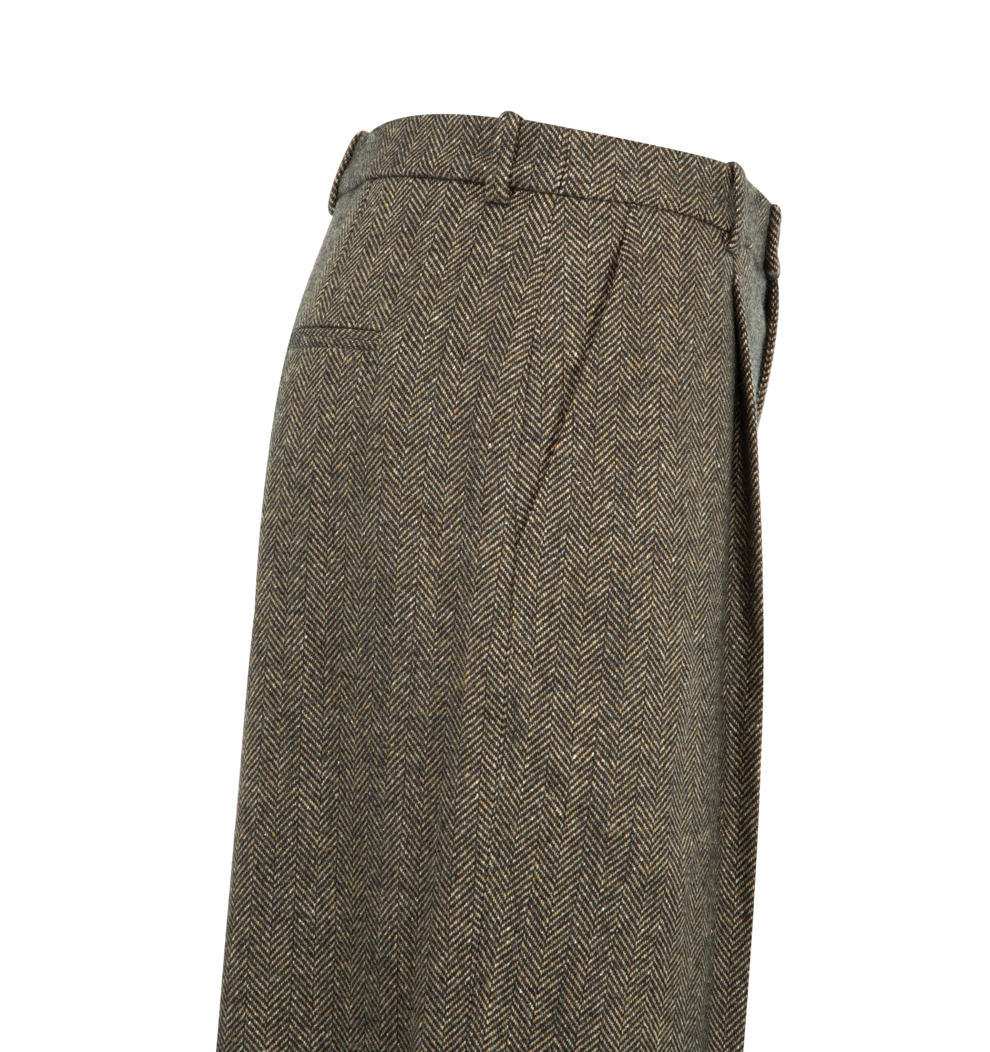HERRINGBONE WOOL CULOTTES (WOMENS) - Image 3