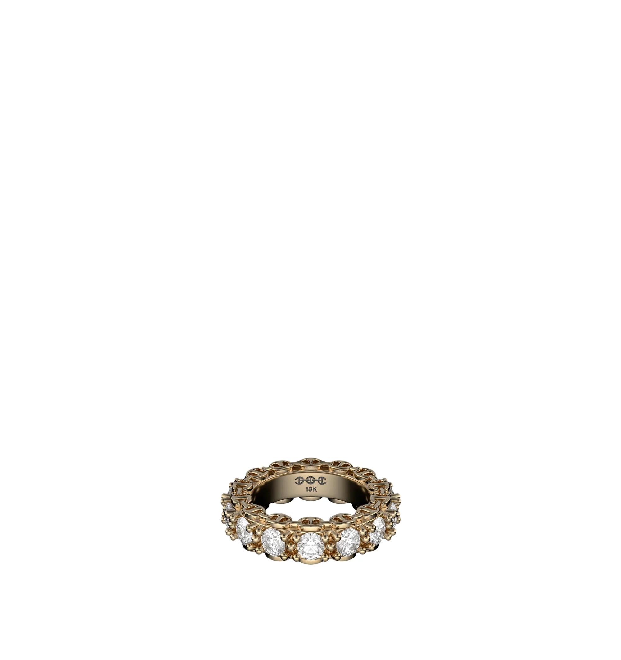 INFINITE DIAMOND PRONG ETERNITY BAND