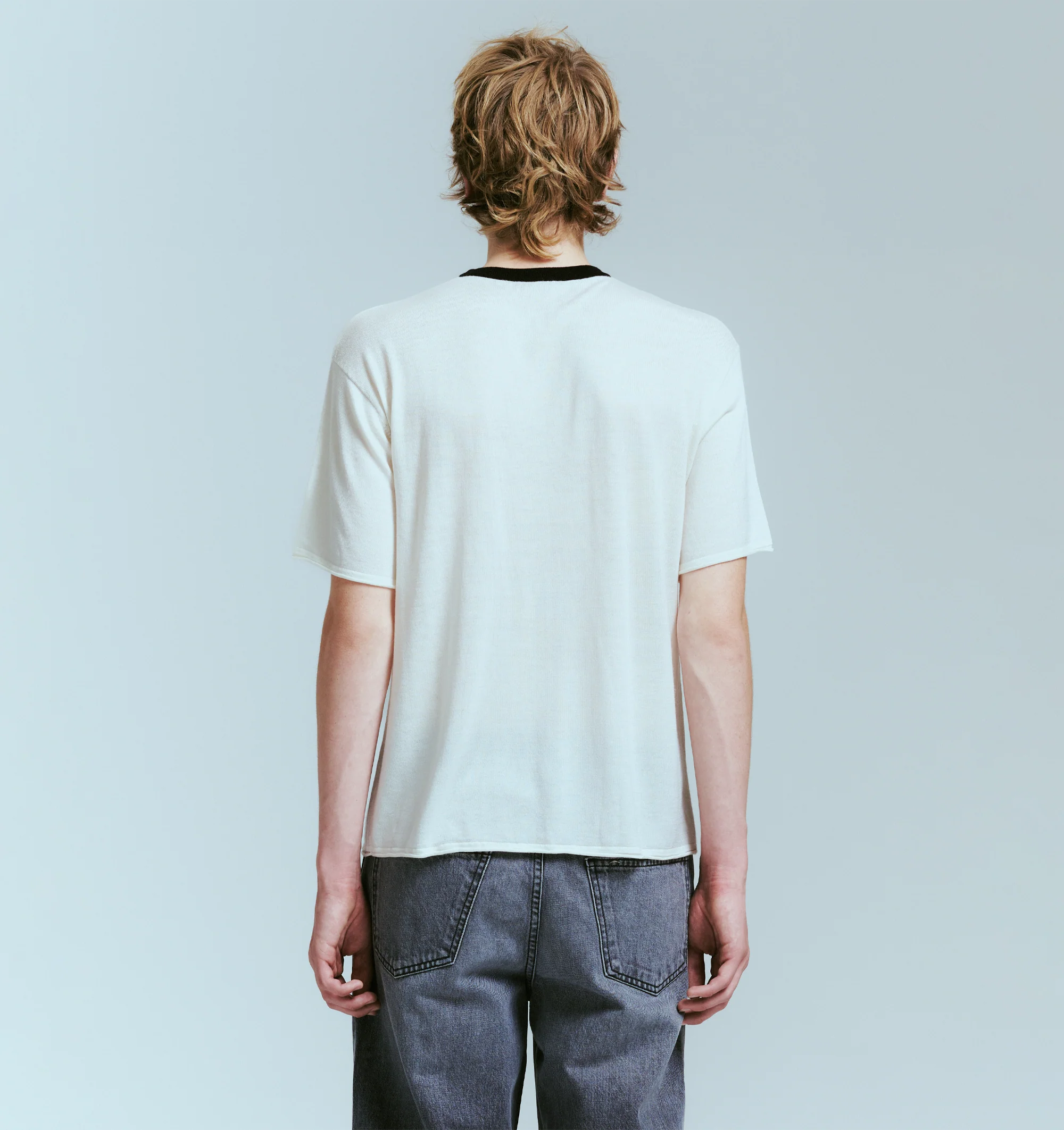 KNIT FLOWER BOXY TEE (MENS) - Image 4