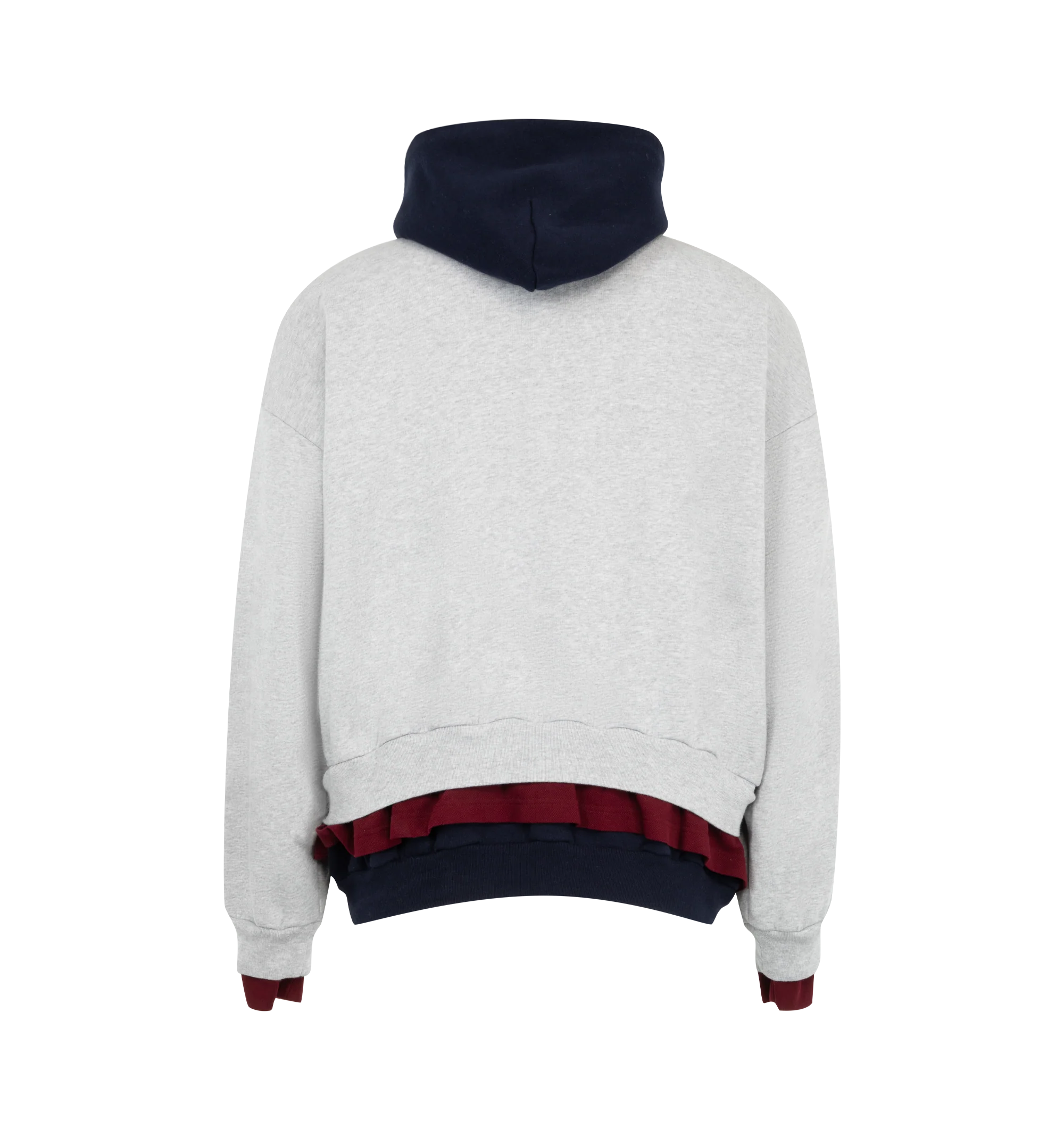 LOGO LAYERED COTTON HOODIE (MENS) - Image 2