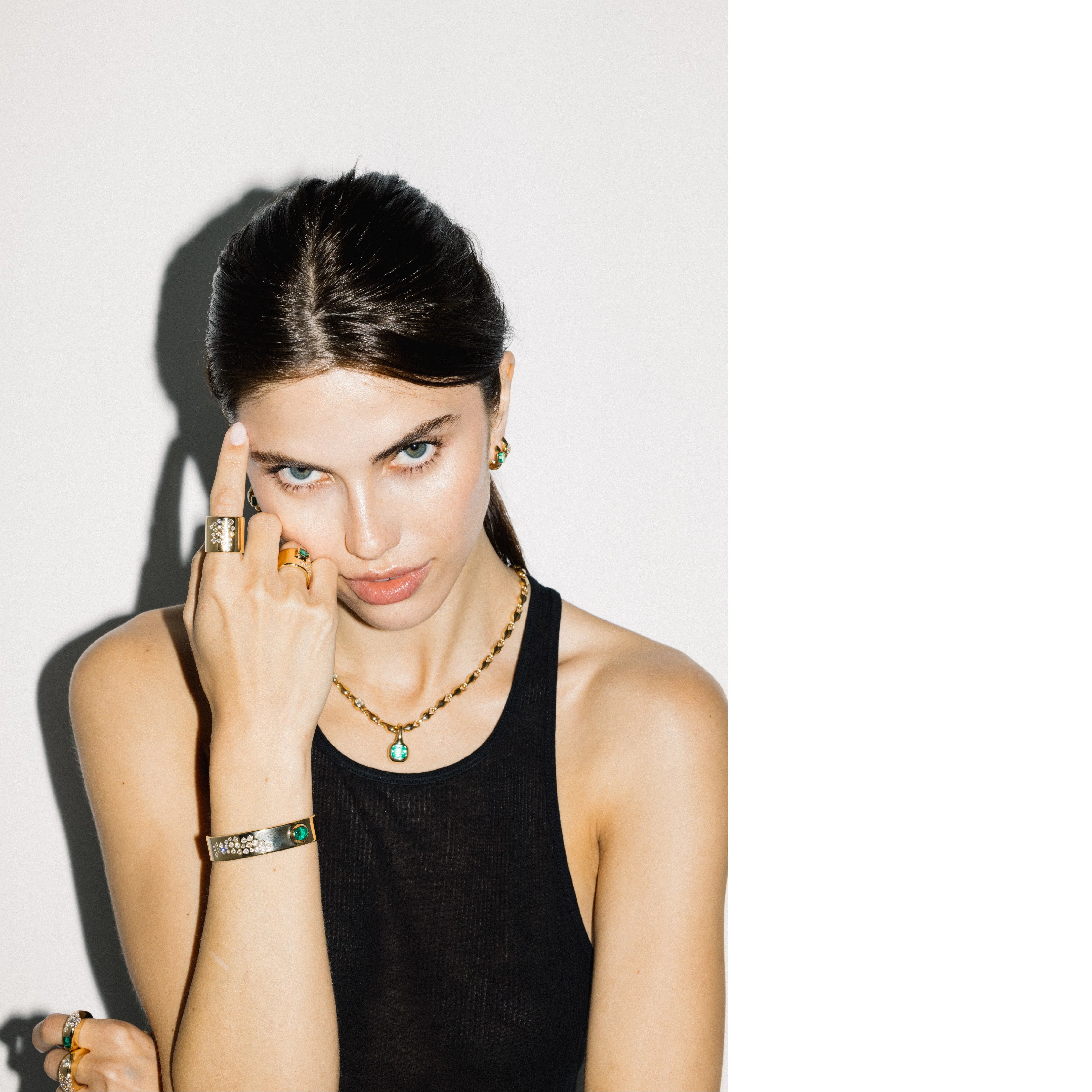 MEGA STONED CUFF RING - Image 4