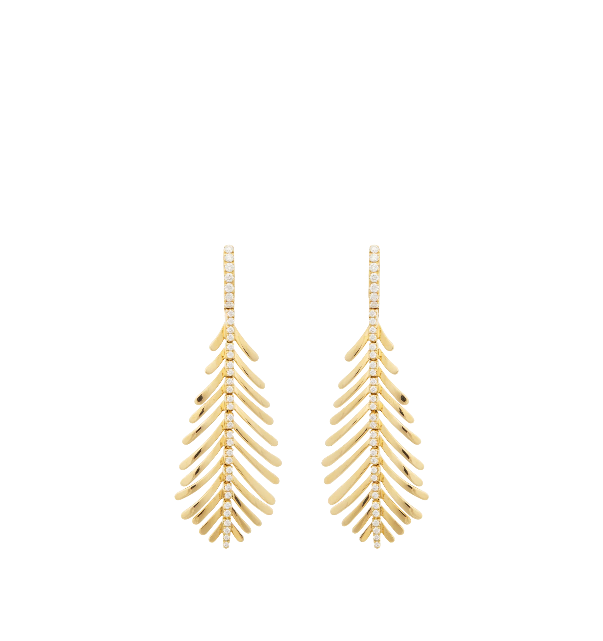 PLUME EARRINGS DIAMOND SPINE
