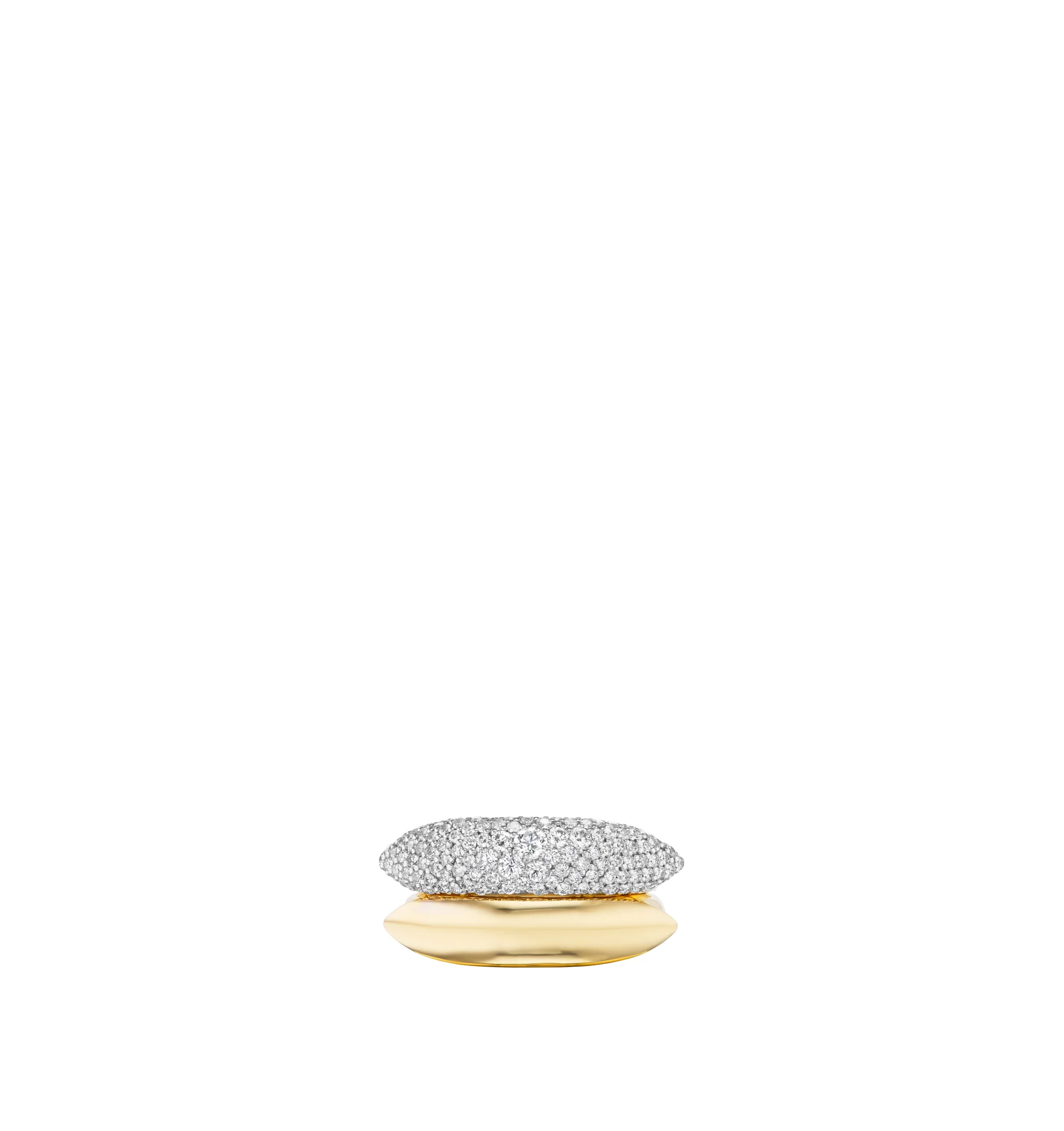 SHARD RING - PAVE DIAMONDS