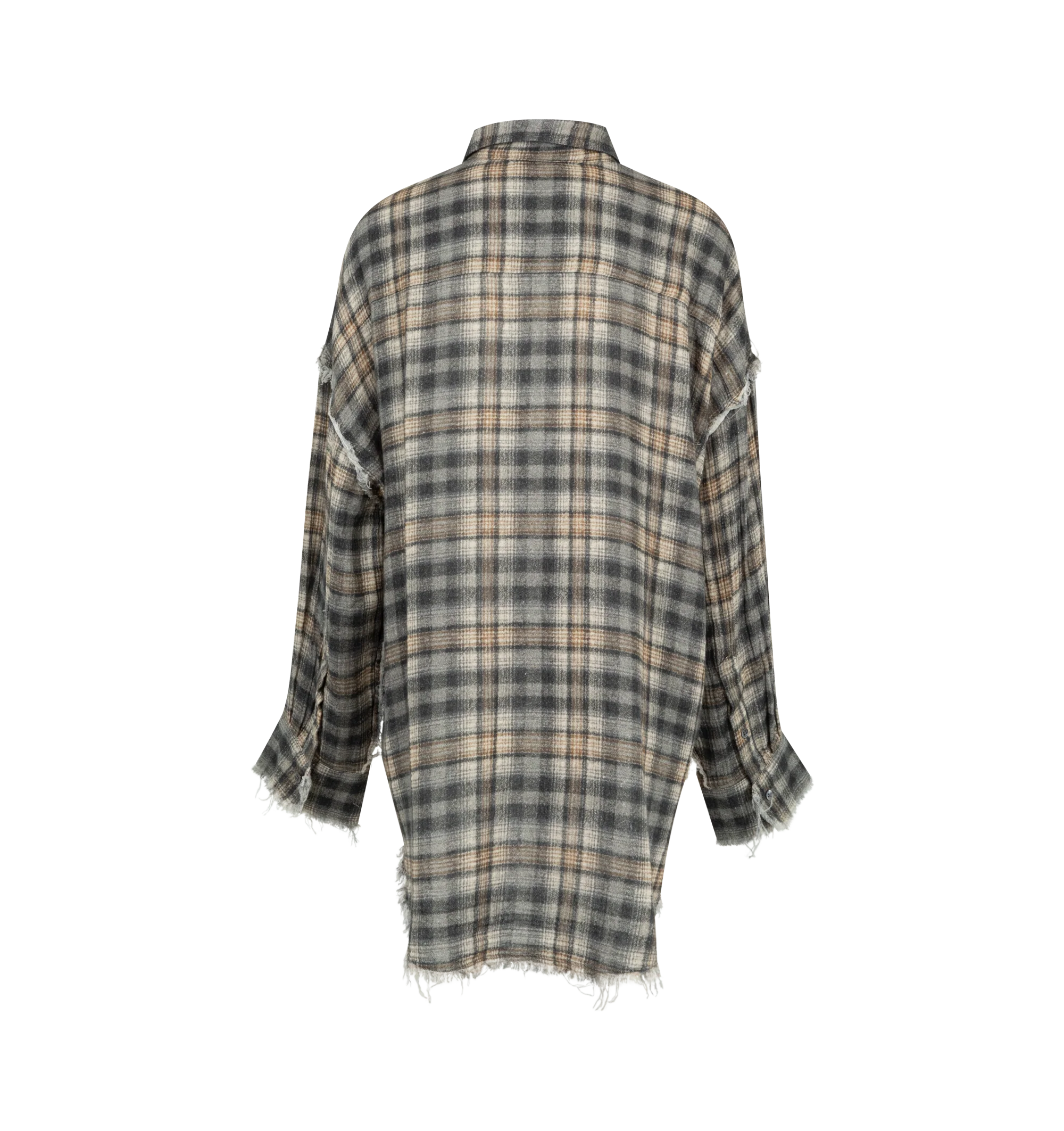 SHREDDED SEAM DROP NECK SHIRT (WOMENS) - Image 2