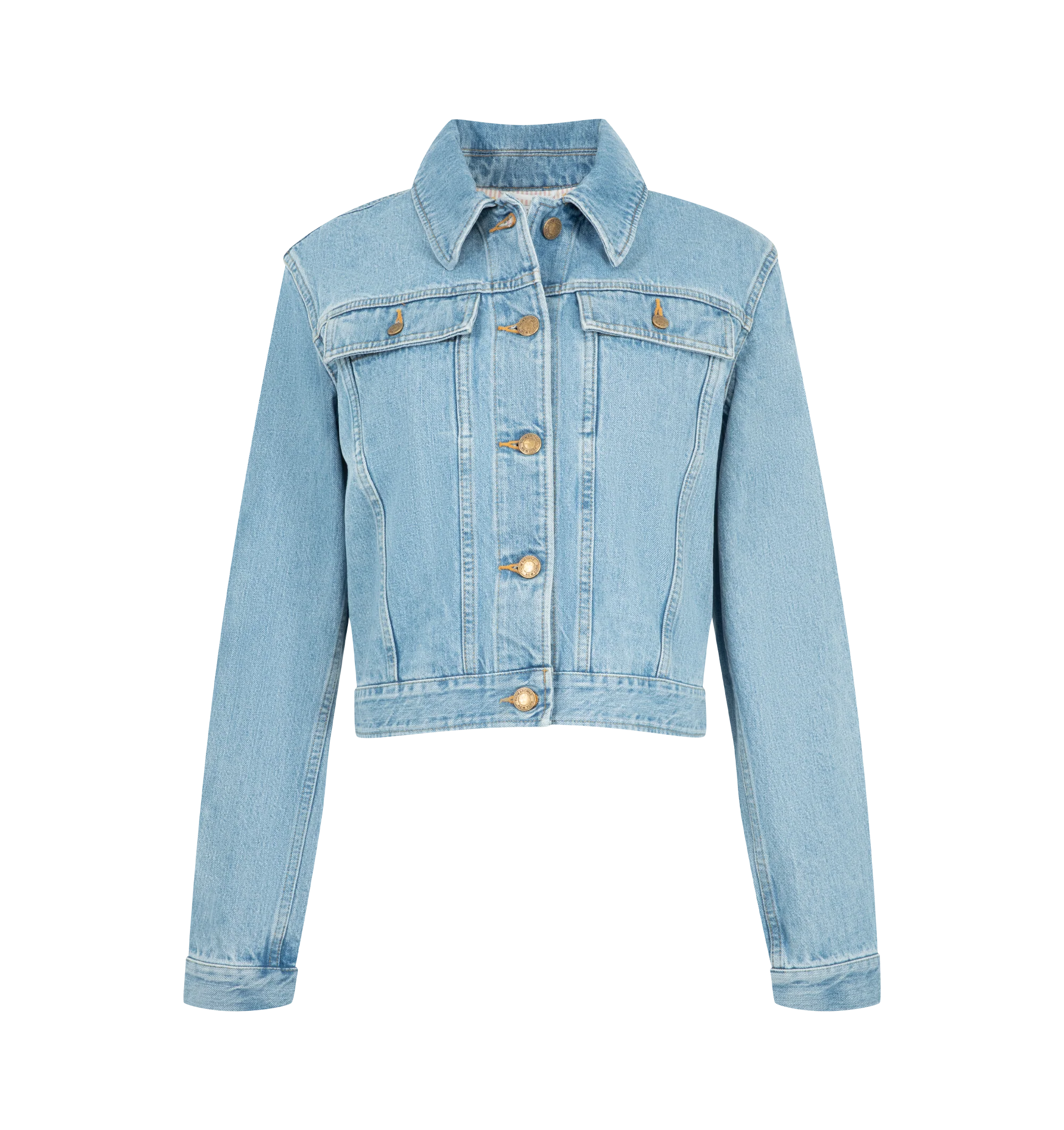 SHRUNKEN SELVEDGE DENIM JACKET (WOMENS)