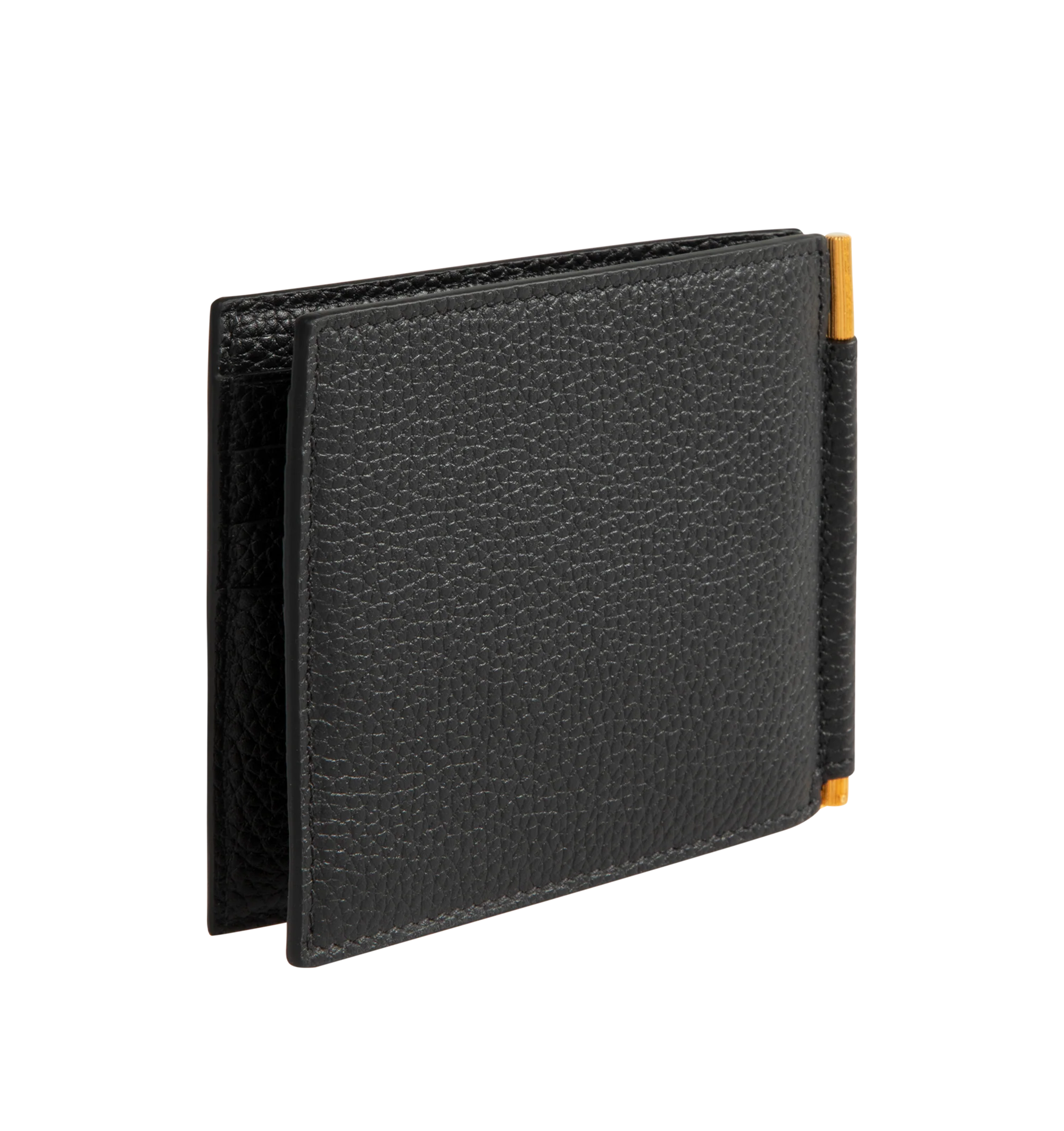 SOFT GRAIN LEATHER MONEY CLIP WALLET - Image 2