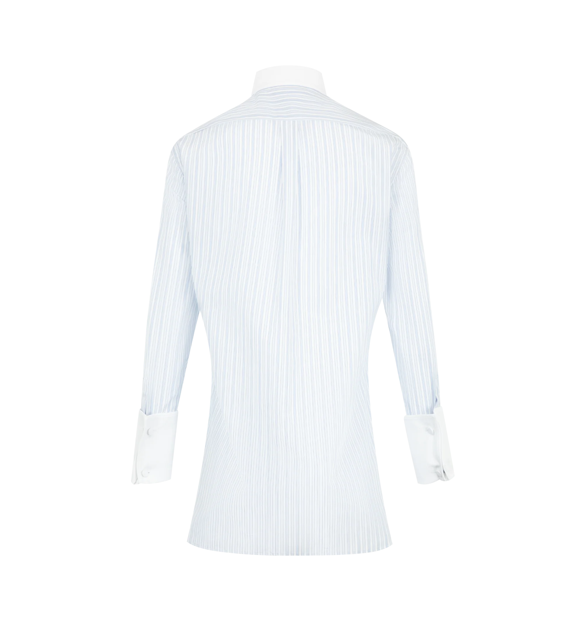 STRIPED COTTON TUXEDO SHIRT (WOMENS) - Image 2