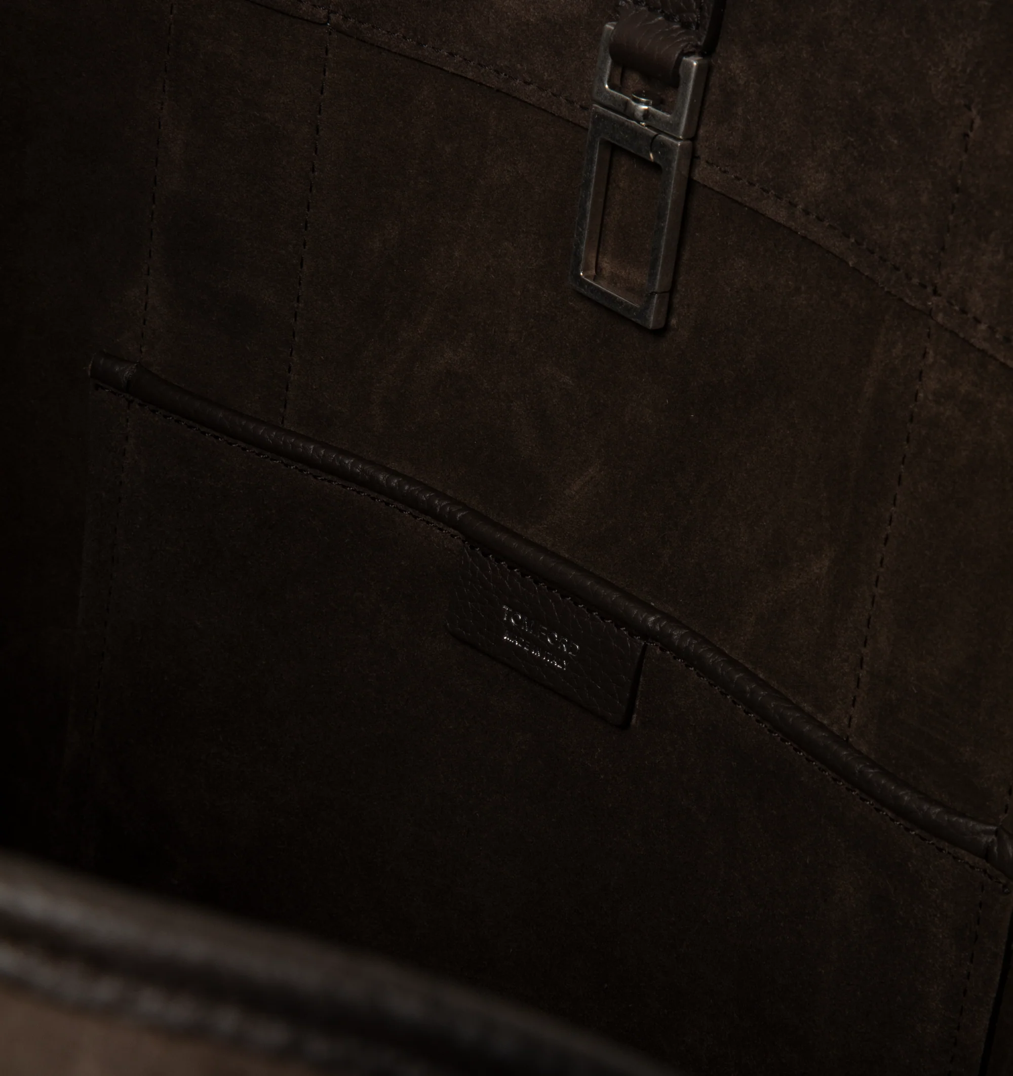 SUEDE AND GRAIN LEATHER LARGE TOTE - Image 3