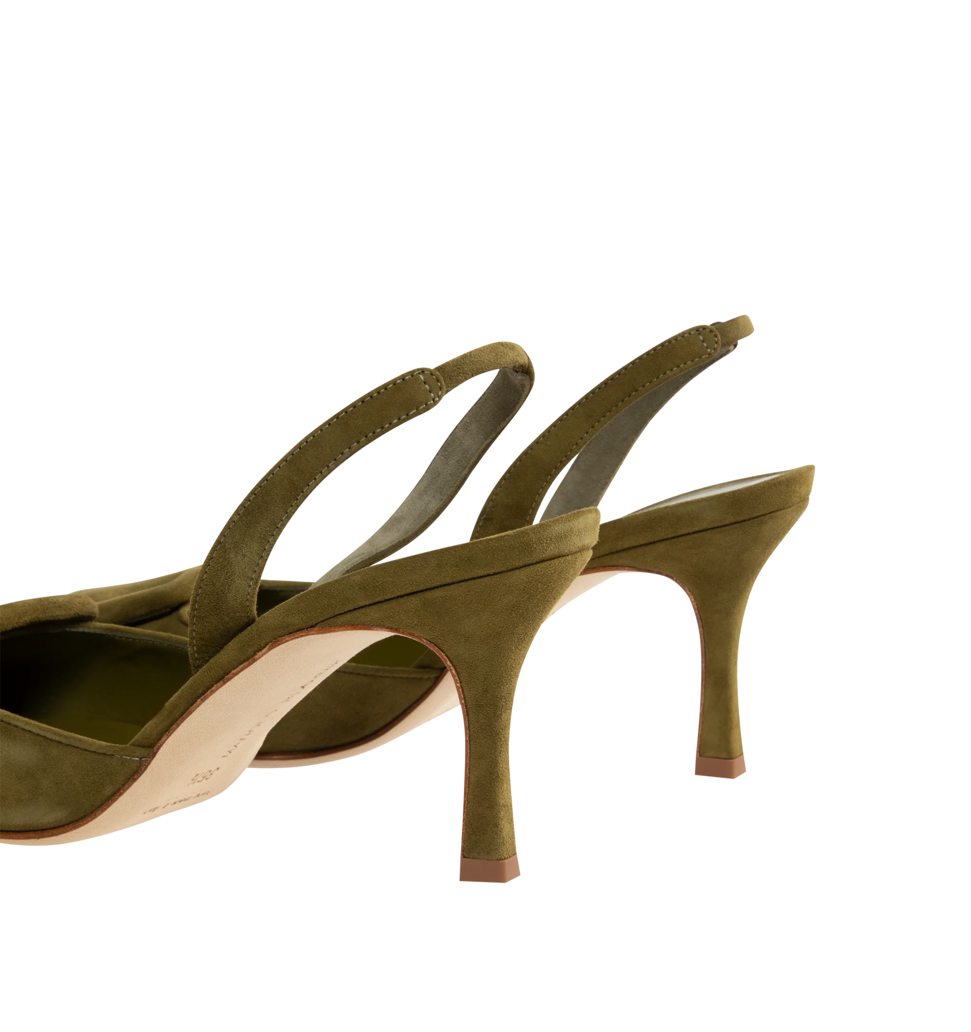 SUEDE BUCKLE SLINGBACK PUMPS (WOMENS) - Image 3