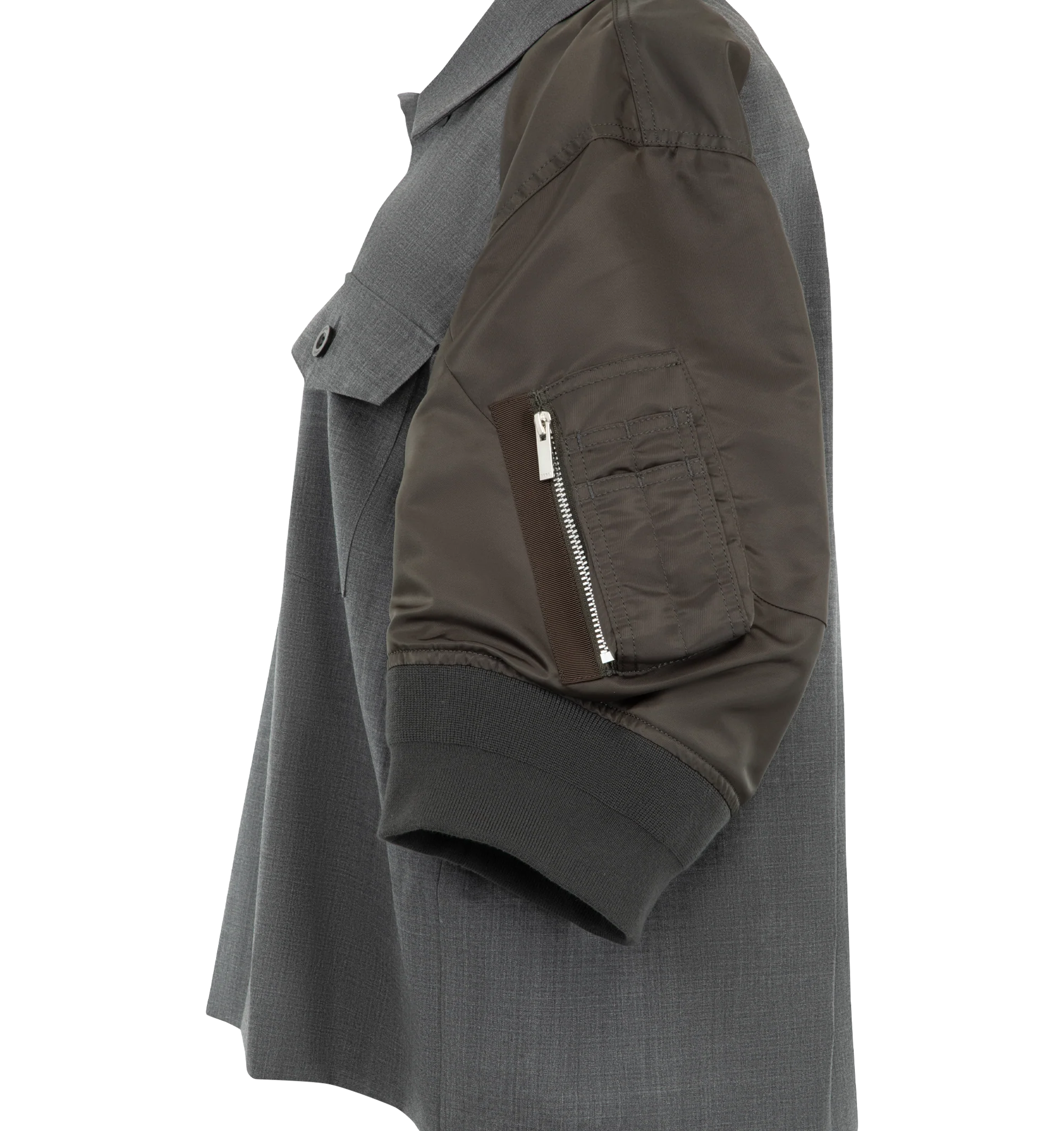 SUITING X NYLON TWILL SHIRT (WOMENS) - Image 3