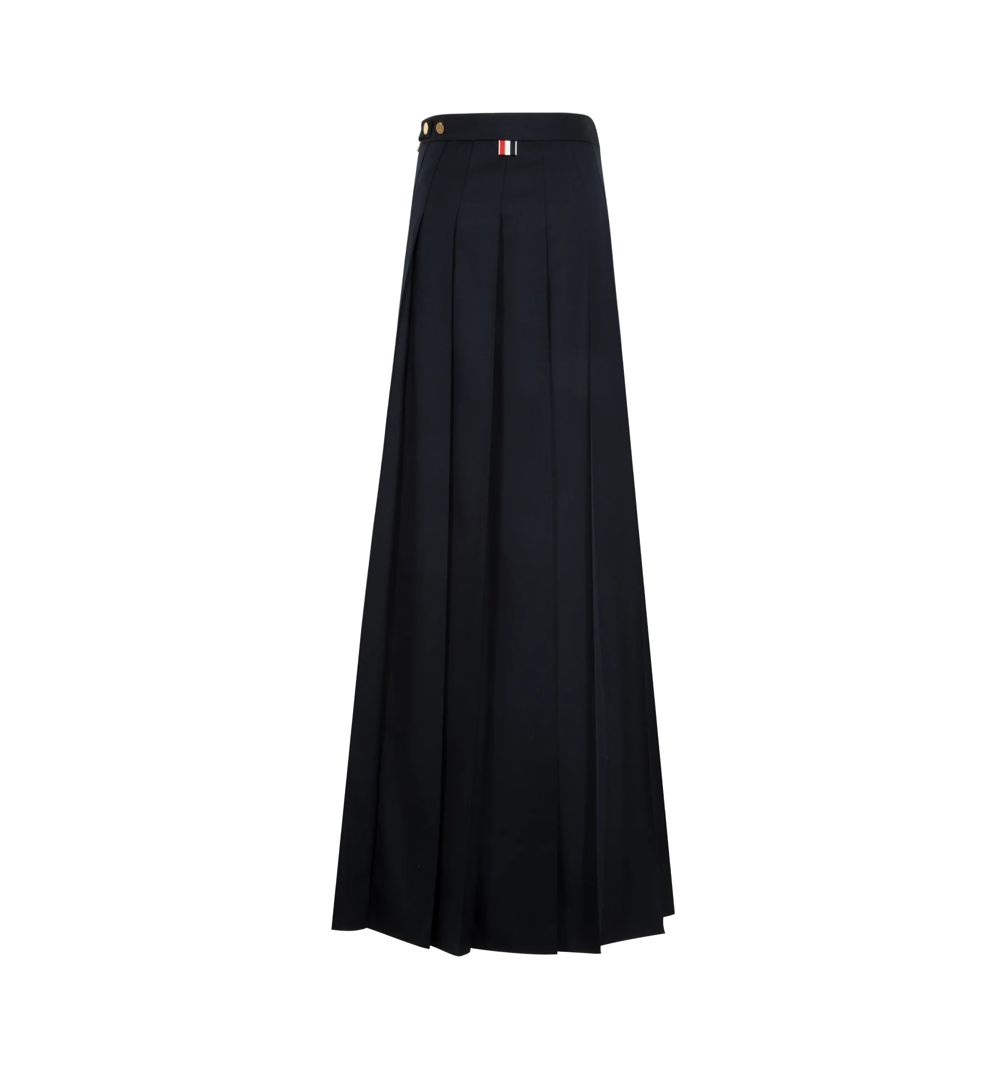 SUPER 120’S PLEATED MAXI SKIRT (WOMENS) - Image 2