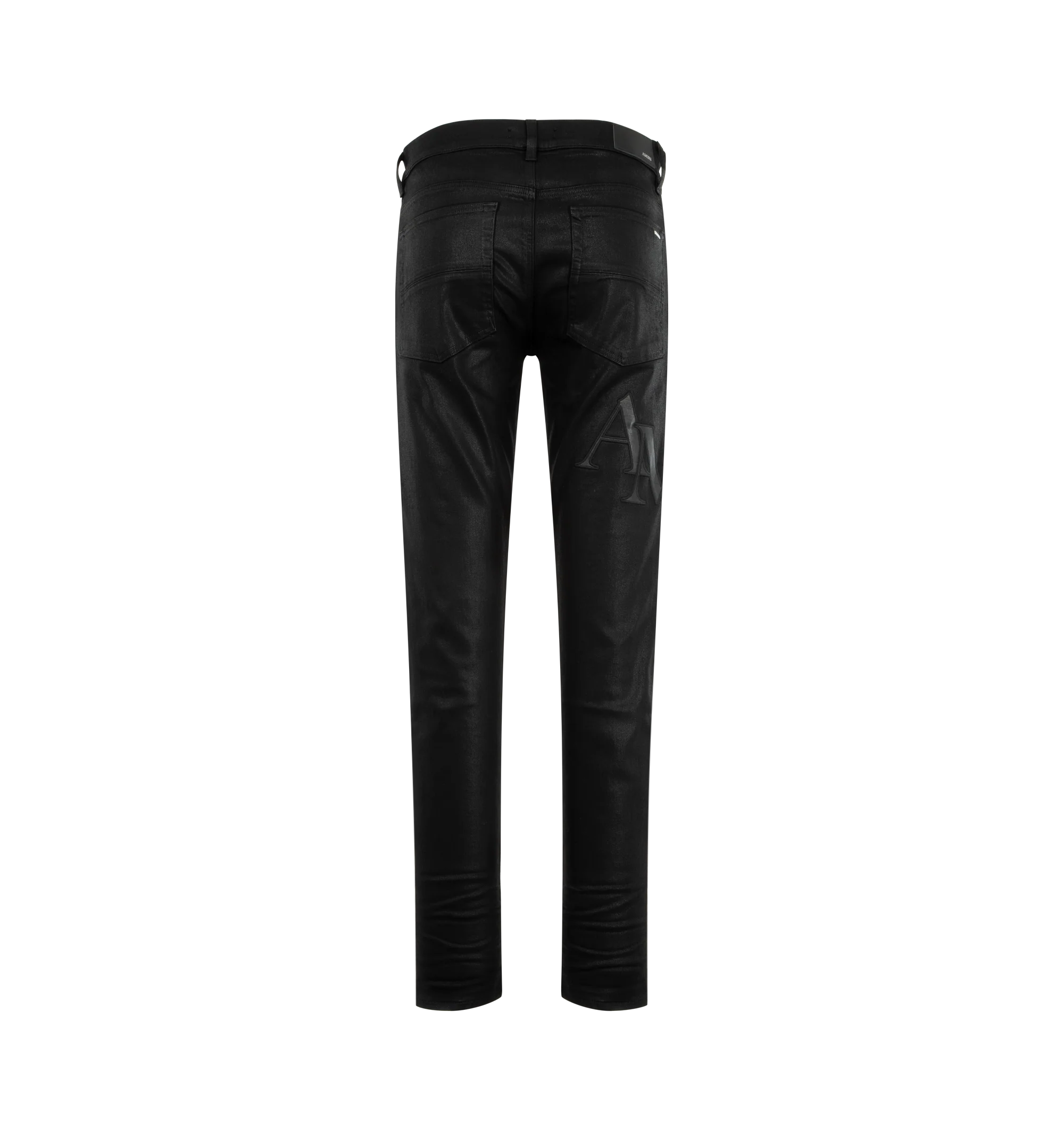 WAXED STAGGERED LOGO SKINNY JEAN (MENS) - Image 2