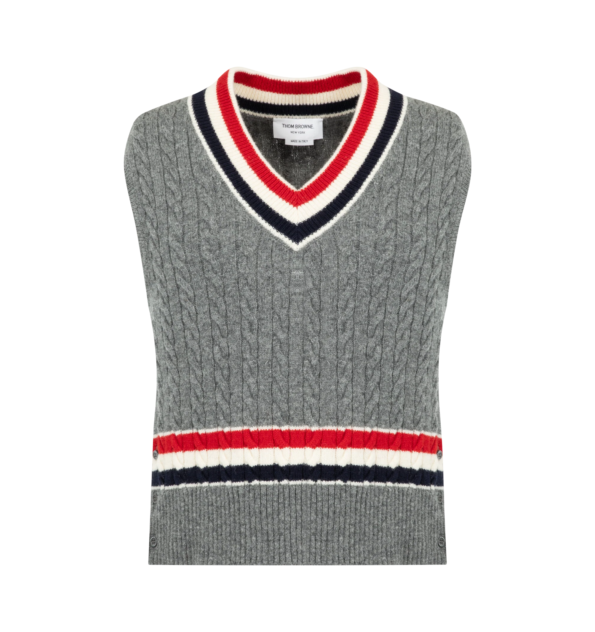 WOOL V-NECK VEST (MENS)